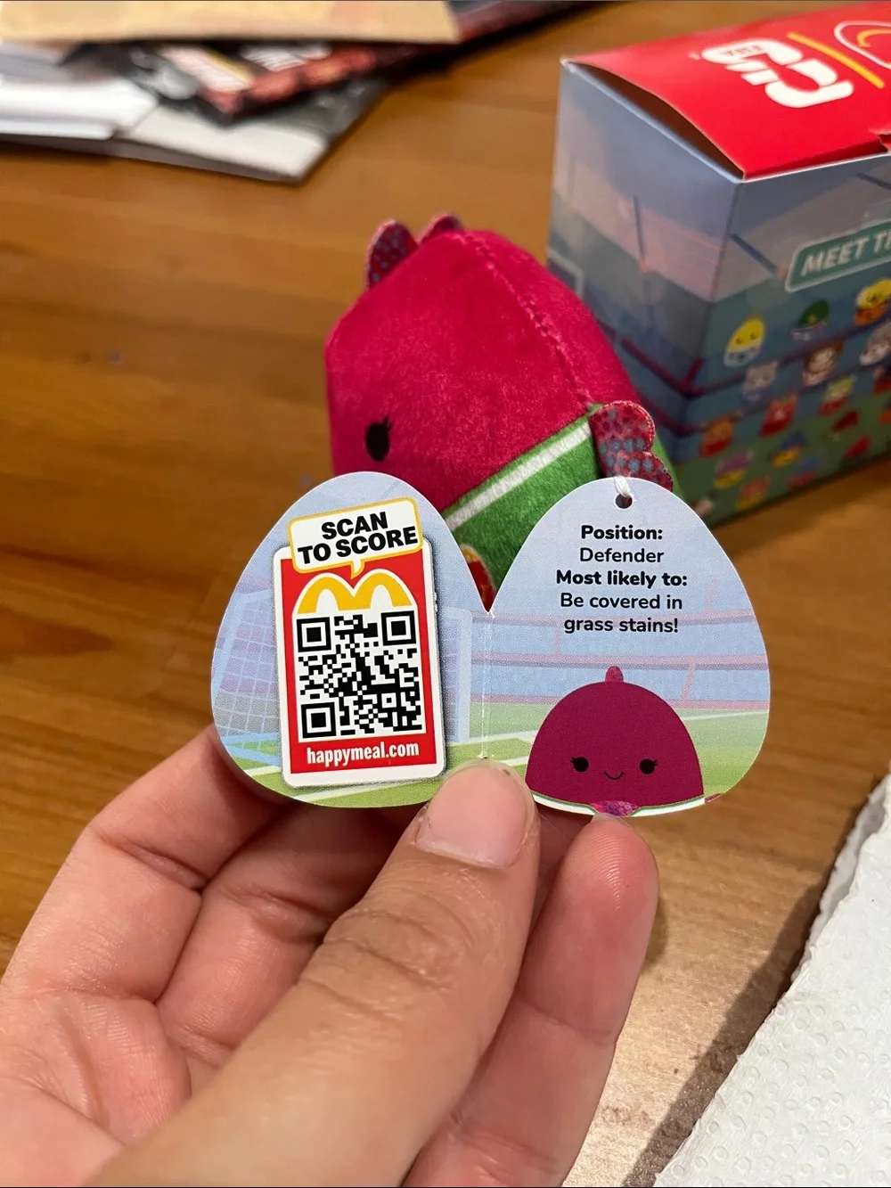 Squishmallows Barella Plush FIFA World Cup McDonalds Happy Meal toy